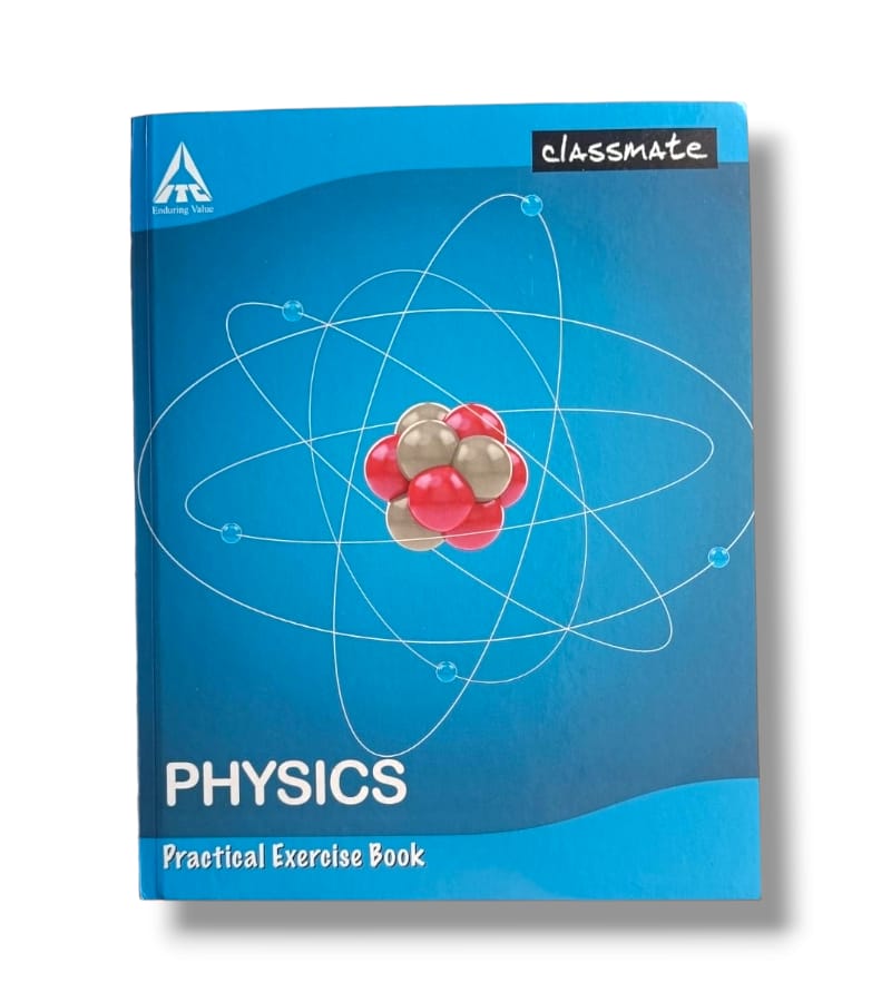 Classmate Physics Practical Notebook - 168 Pages, Hard Cover, 28 x 22 cm - New